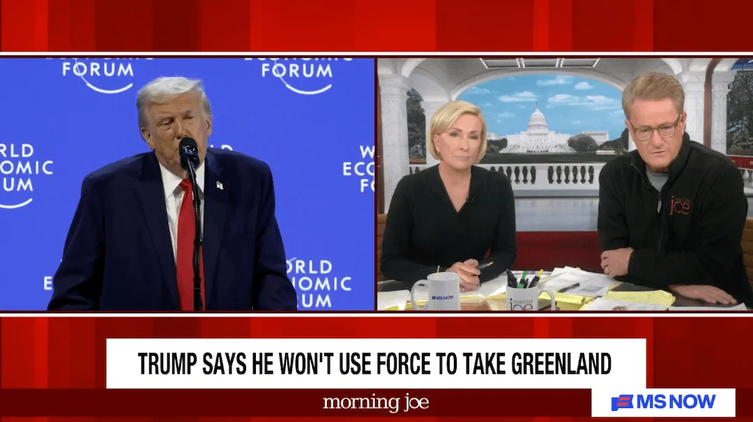 Meinung | Trump hat sich in Davos falsch ausgedrückt. Karoline Leavitt sagte Reportern, sie sollten ihren Ohren nicht trauen.' width='1080' height='606' title=