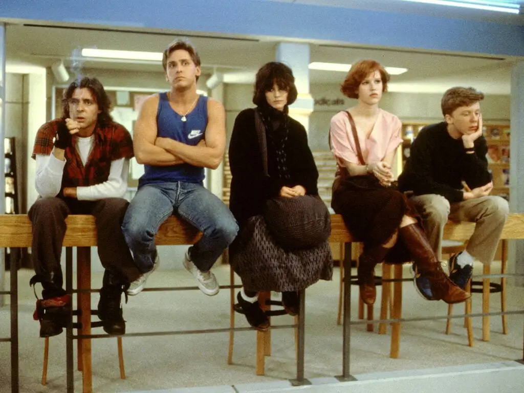 The Brat Pack - The Breakfast Club - Emilio Estevez - Anthony Michael Hall - Judd Nelson - Molly Ringwald - Allison Reynolds - 1985
