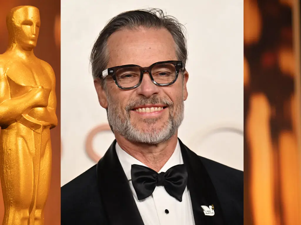 Guy Pierce - Oscars 2025 - Free Palestine