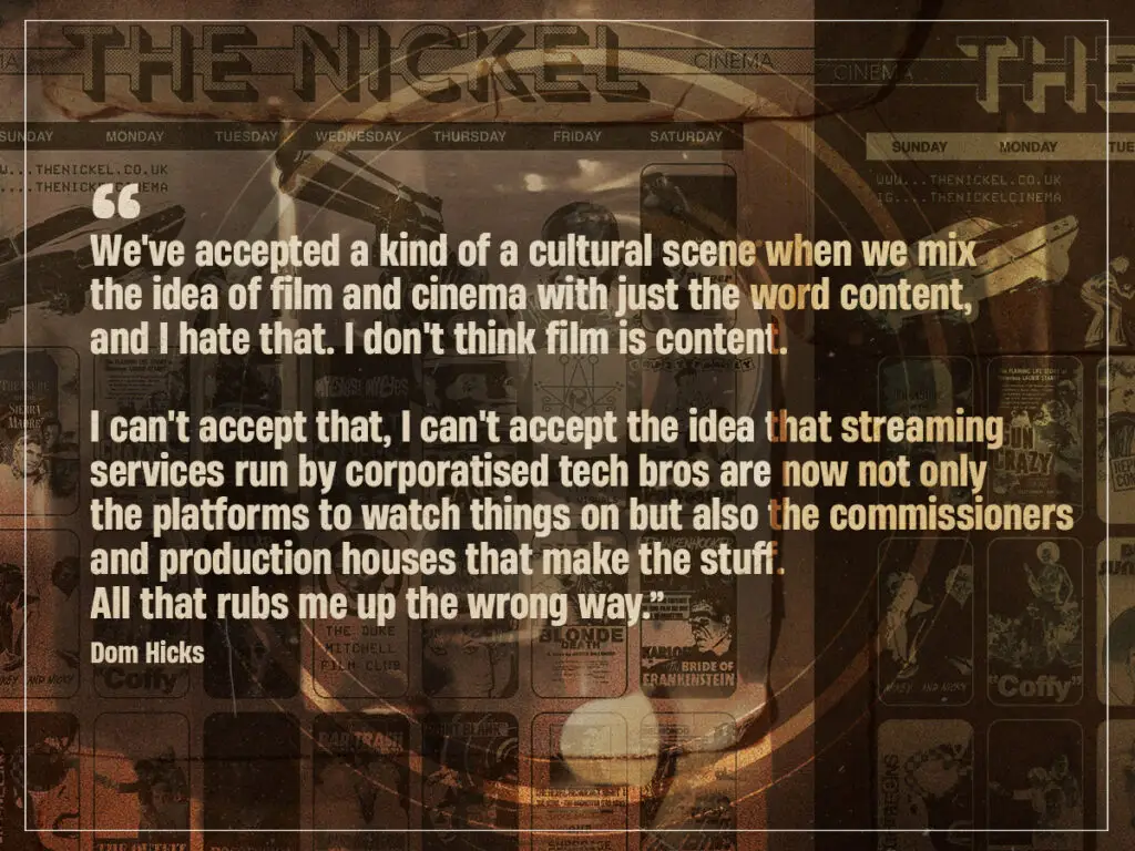 Dom Hicks talks The Nickel, London