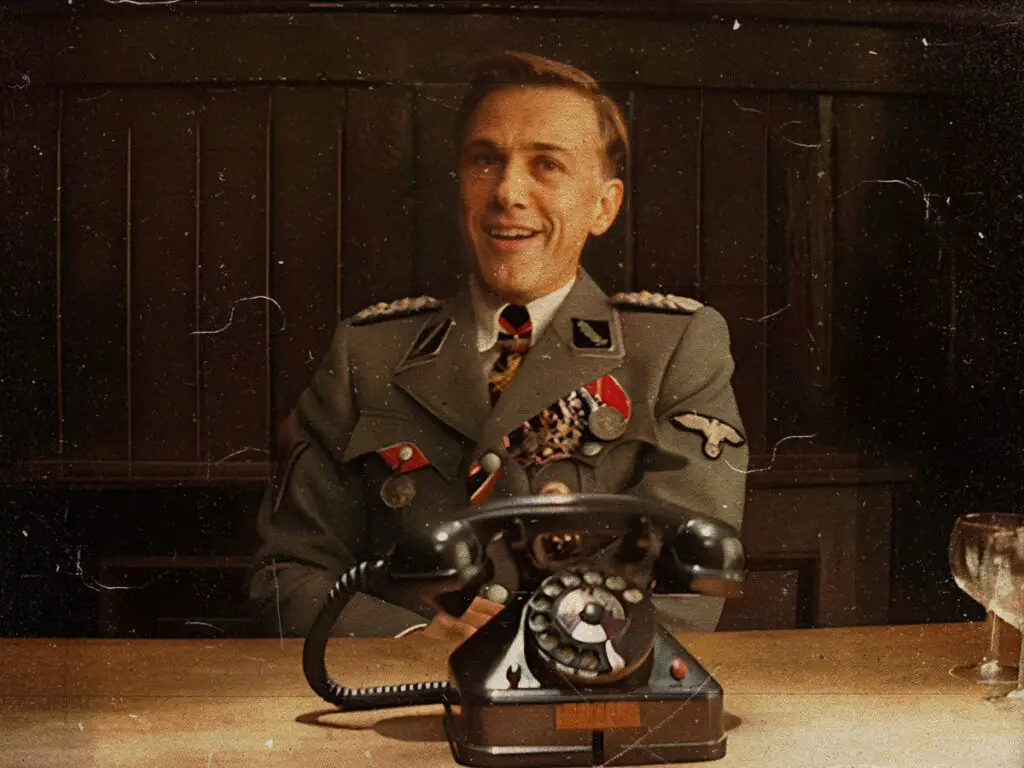 Christoph Waltz as Colonel Hans Landa in Quentin Tarantino