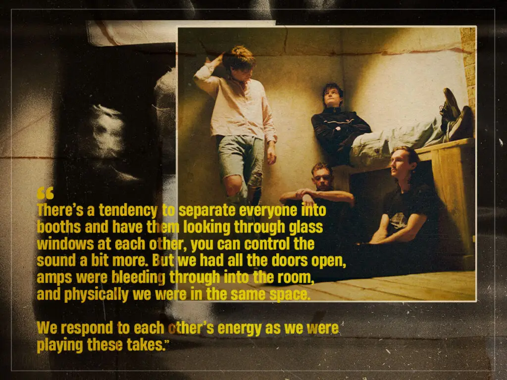 The sound of that room is the sound of the record- Wunderhorse on