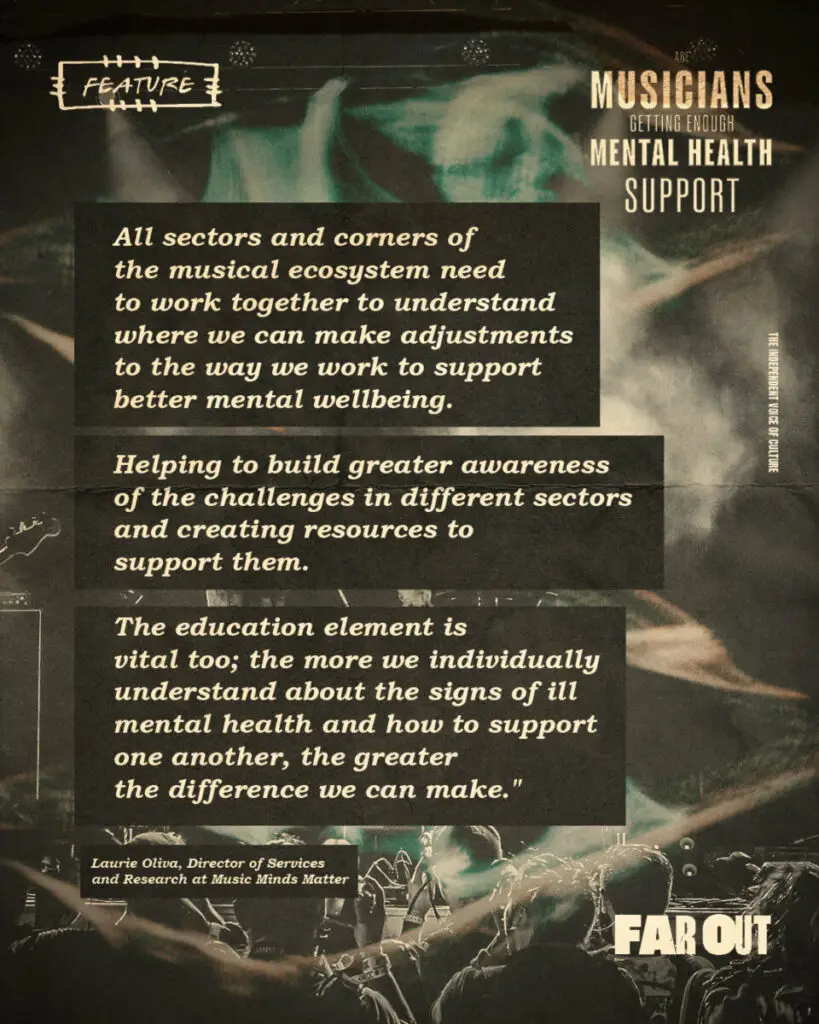 Are musicians getting enough mental health support? - Far Out Magazine