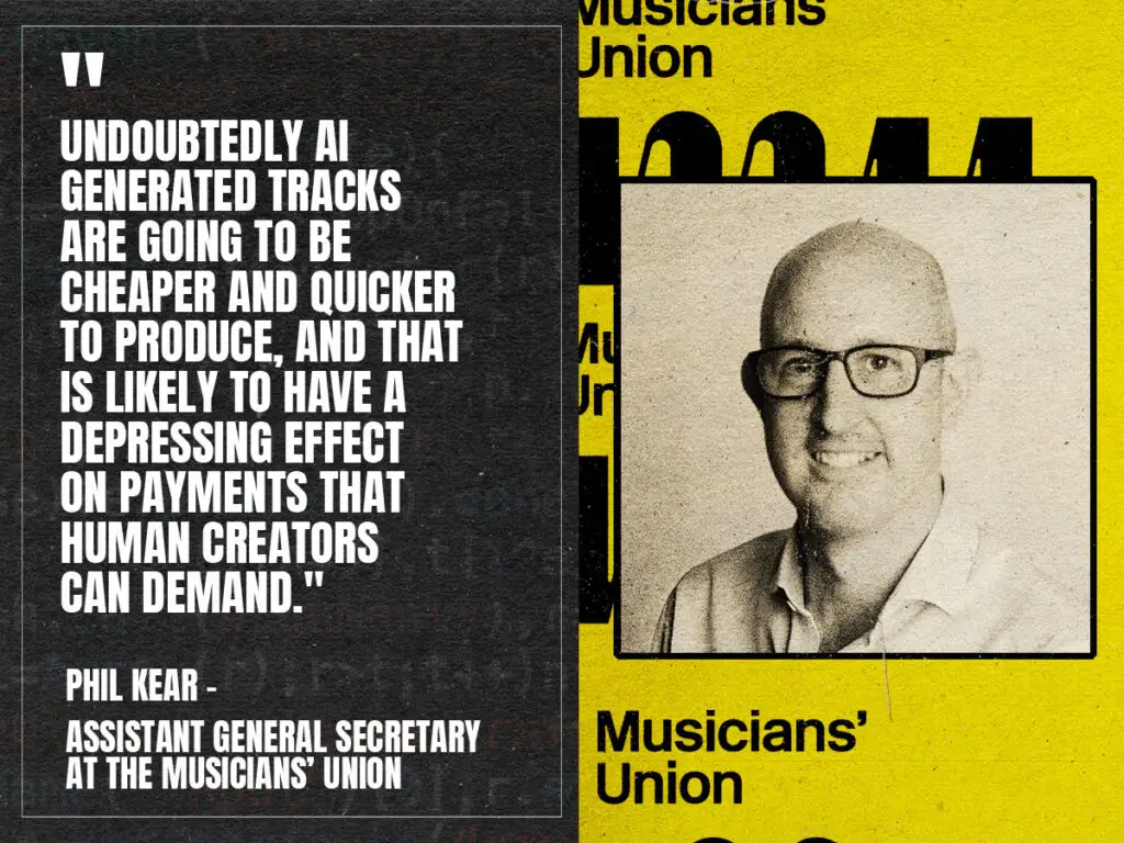 Phil Kear - Musicians Union - Quote