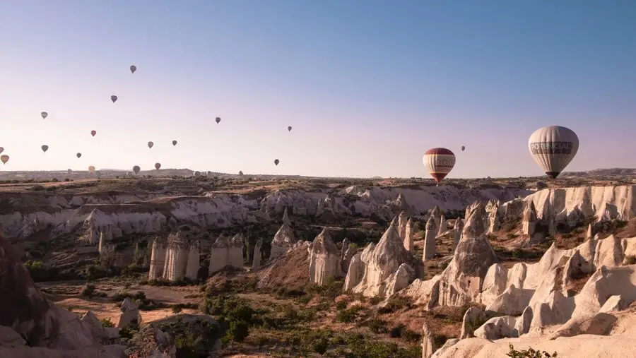 Witness the spectacular hot air balloons of Cappadocia, Turkey