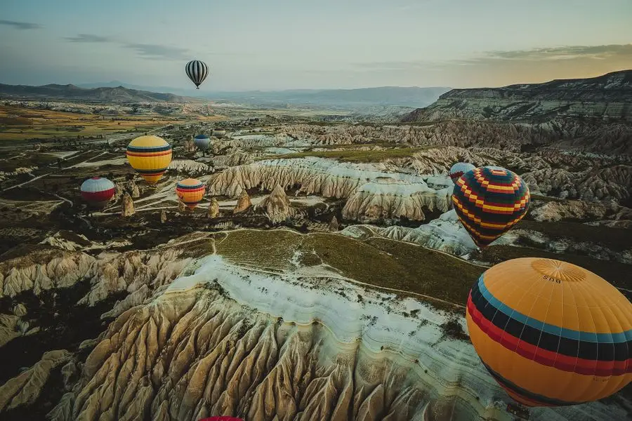 Witness the spectacular hot air balloons of Cappadocia, Turkey
