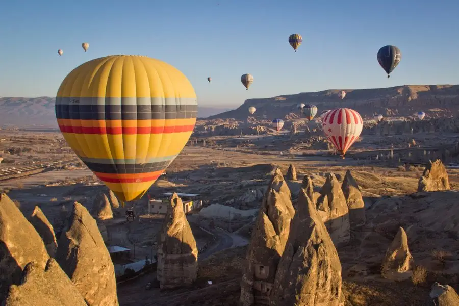 Witness the spectacular hot air balloons of Cappadocia, Turkey