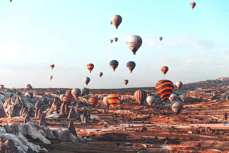 Witness the spectacular hot air balloons of Cappadocia, Turkey