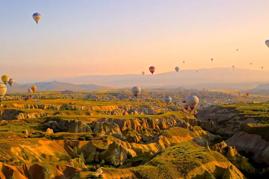 Witness the spectacular hot air balloons of Cappadocia, Turkey