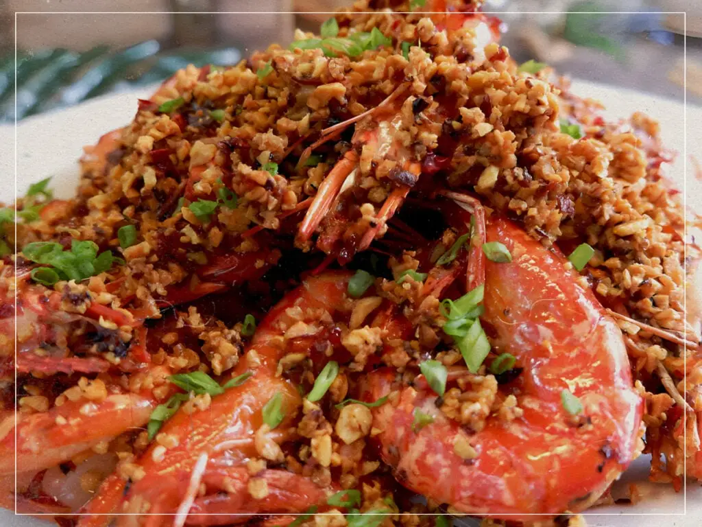 Sautéed prawns, Hong Kong