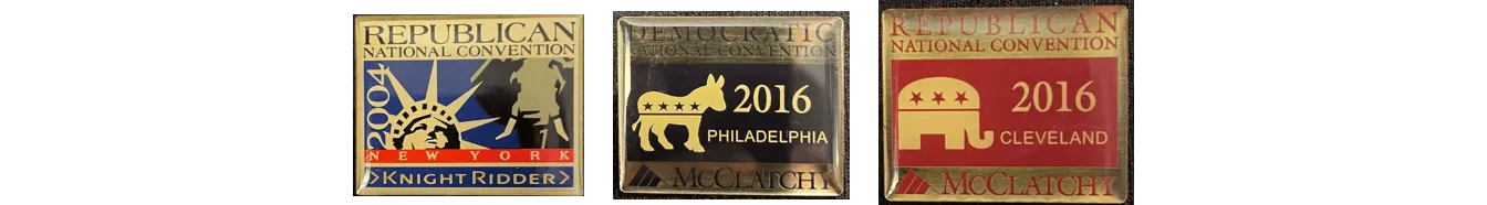 Uma breve história da mídia por meio de distintivos de convenções políticas' width='1344' height='186' title=