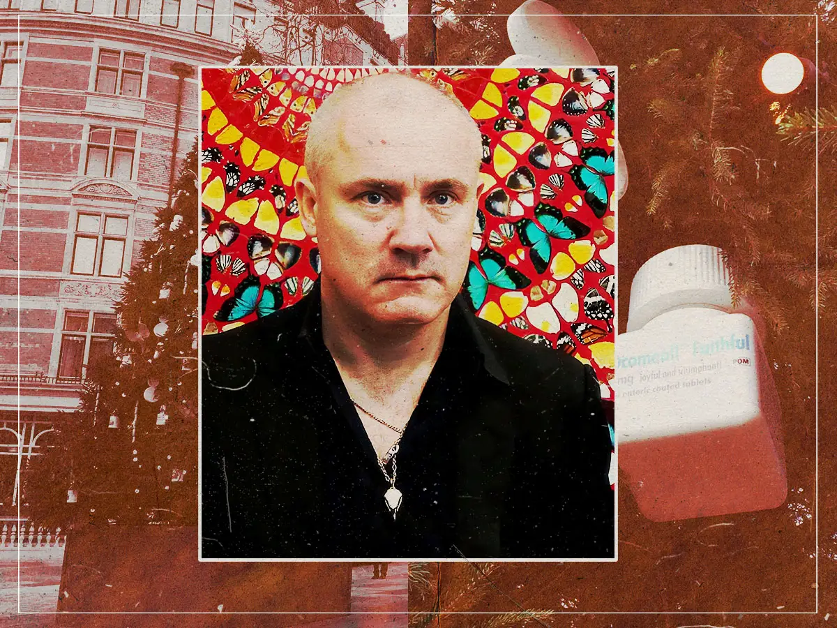 A árvore de Natal coberta por Damien Hirst -Sausages