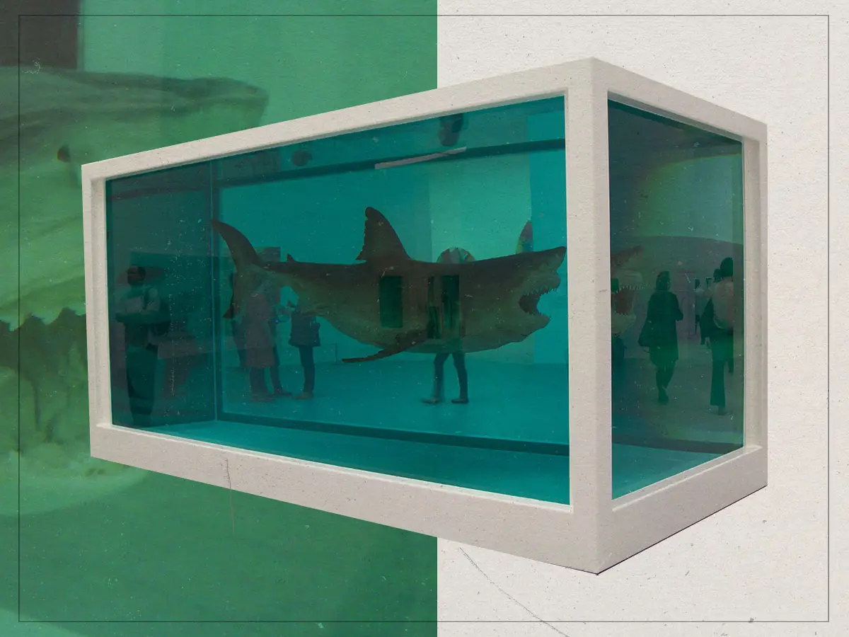 Como Damien Hirst chegou a um tubarão?