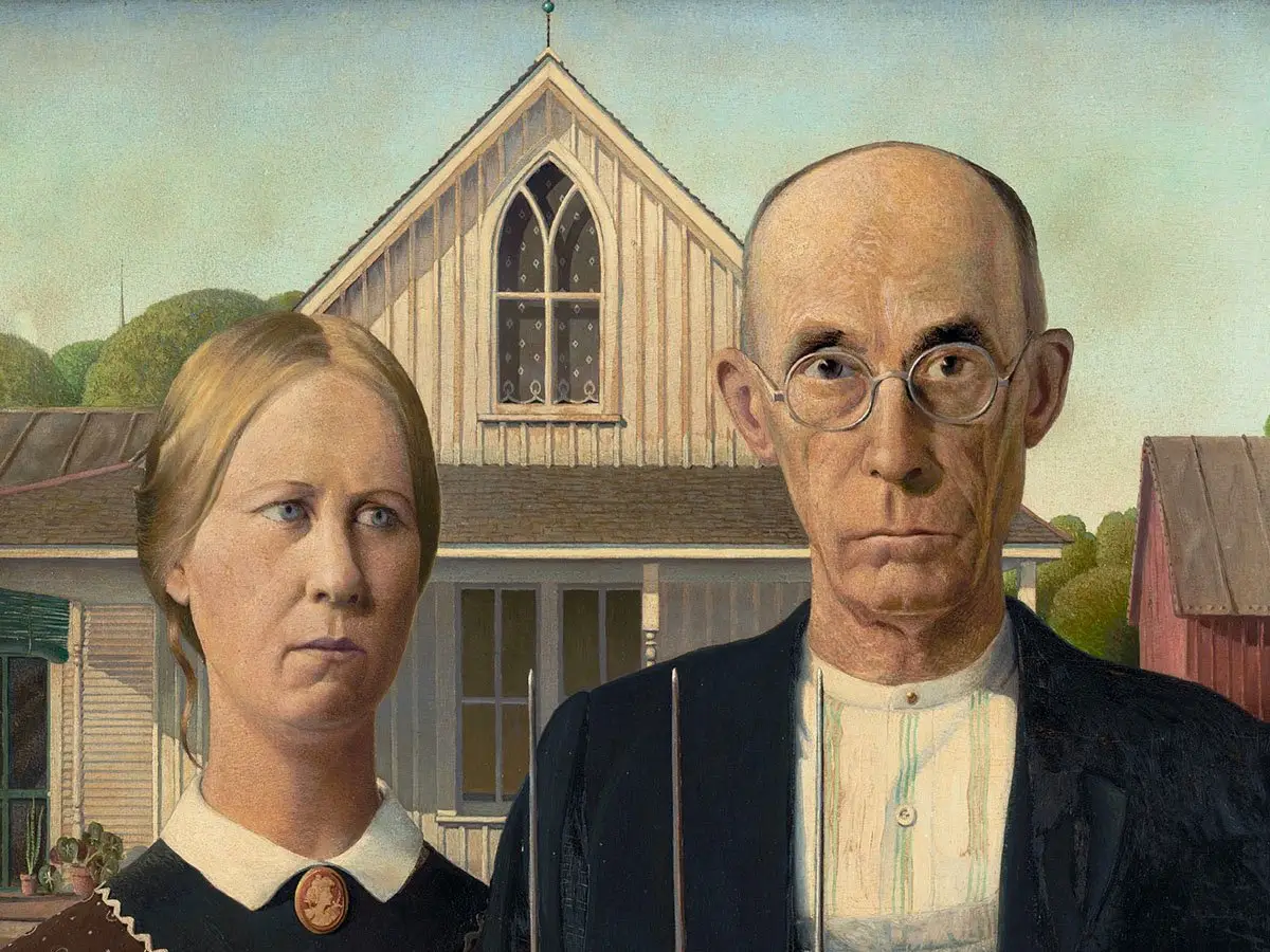 O significado misterioso de Grant Wood Gothic