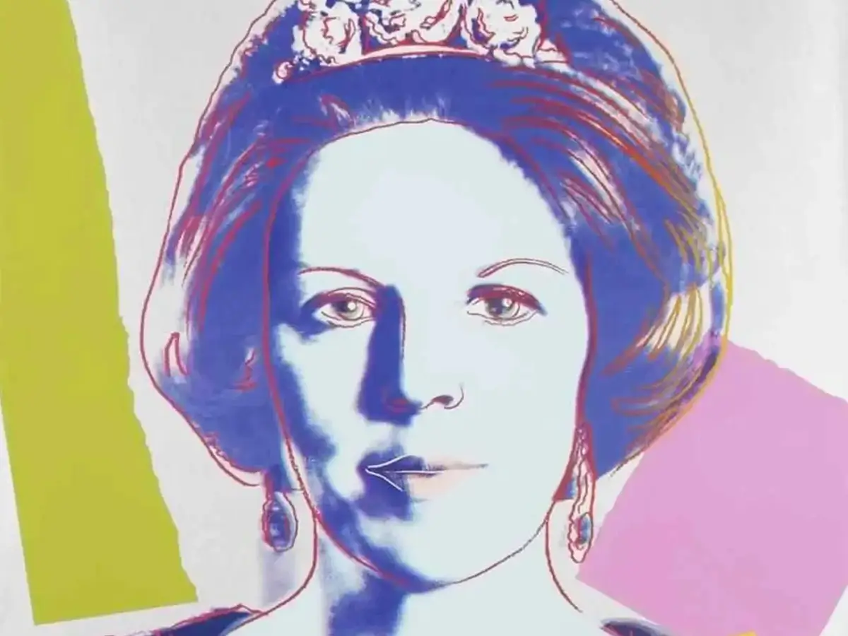 Impresión clásica de Andy Warhol desechada con basura en los Países Bajos