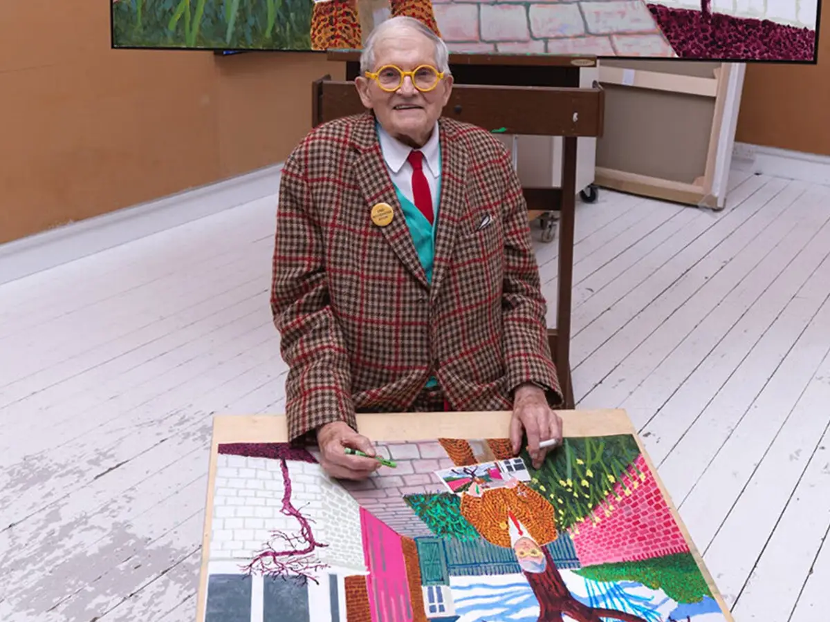 El anuncio de David Hockney para la exposición Louis Vuitton prohibida por París Metro