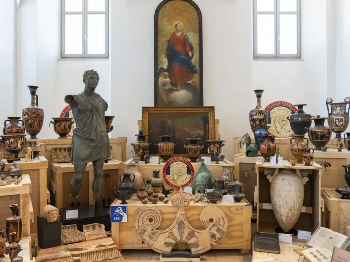 Retornamos artefatos. Uu. Por um valor de 60 milhões de euros na Itália
