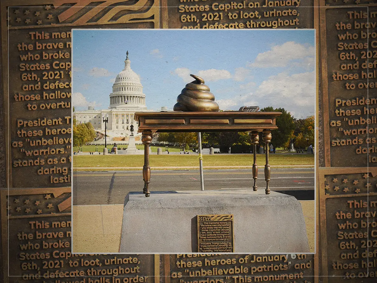De onde vem a misteriosa estátua do cocô em Washington DC?