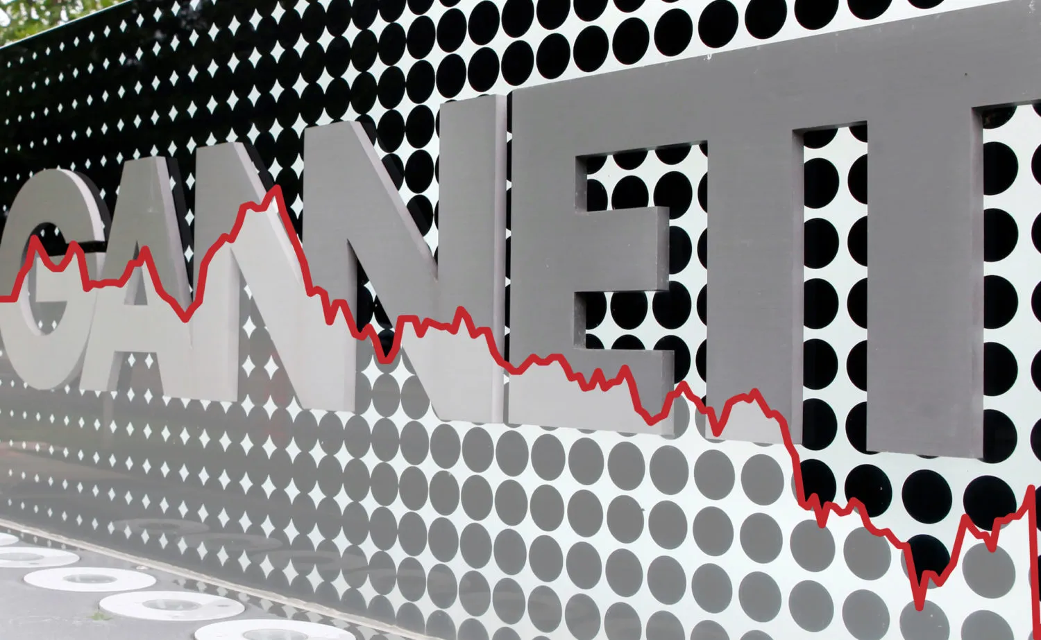 Gannett está cortando US$ 100 milhões e repensando as assinaturas para conter a queda nas receitas