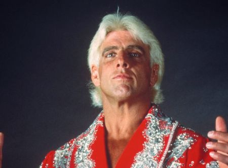 Morgan's grandfather and ex-wwe wrestler ric flair