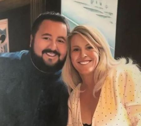 Morgan's mother, Megan with her current husband Conrad.