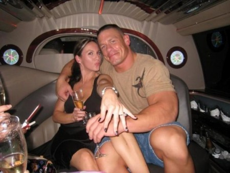 Elizabeth con su exmarido John Cena
