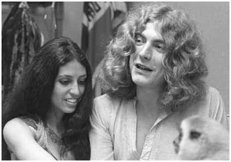 Maureen Wilson con su exmarido Robert Plant
