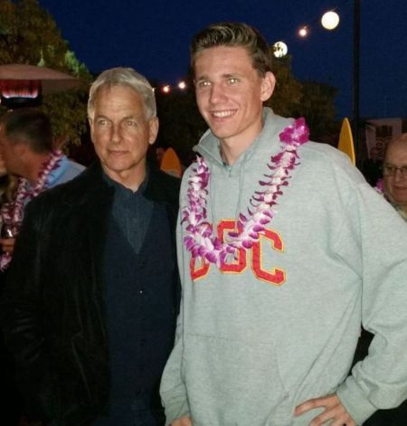 Ty Christian Harmon con su padre