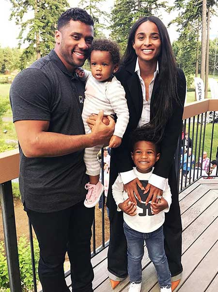 Russell Wilson e sua esposa Ciara