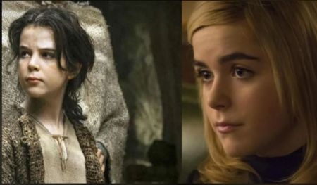 Winta McGrath, à gauche, et l'actrice de The Chilling Adventures Of Sabrina, Kiernan Shipka.
