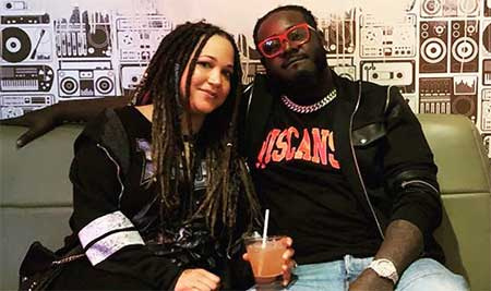 Amber Najm con su esposo T-Pain