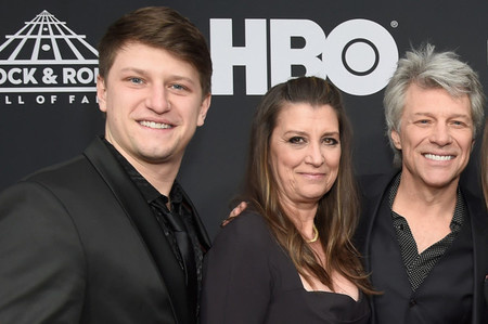 Jesse Bongiovi com sua mãe, Dorothea e seu pai, Jon Bon Jovi
