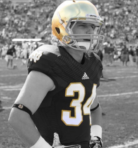 Jon Bon Jovi's son, Jesse Bongiovi used to play as a cornerback for the Notre Dame Fighting Irish