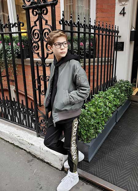 Room actor Jacob Tremblay en Londres en enero de 2020
