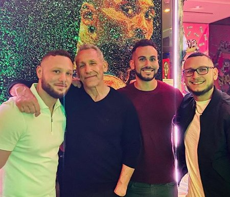 Sofia's dad Angelo Pagan with her three-half-brothers.