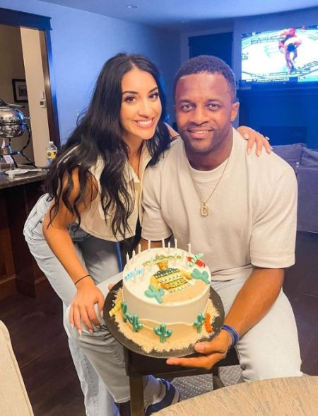   Giocatore della NFL, Cobb e sua moglie Aiyda Ghahramani