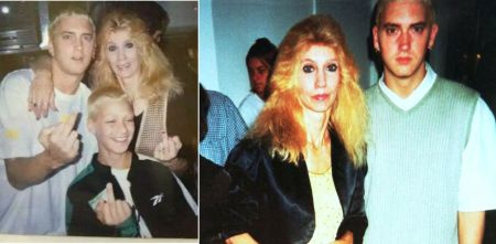 Deborah Rae Nelson Mathers com Nathan e Eminem
