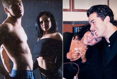 La gagnante de la saison 11 de Dancing With The Stars Artem La danseuse de célébrités Giselle Peacock avec son ex-conjoint Artem Chigvintsev avec son ex-épouse Giselle Peacock