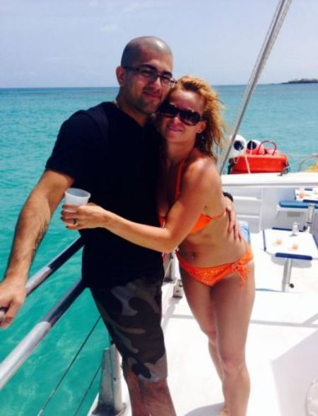 l'ancienne danseuse de Burn the Floor Giselle Peacock avec son deuxième mari et le ressortissant péruvien Giorgio Rojas