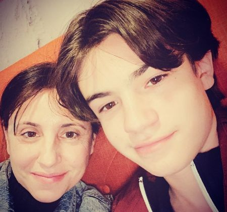 Nathan Blair y su madre
