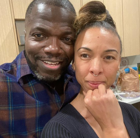 Coco Fausone com o marido, Reno Wilson