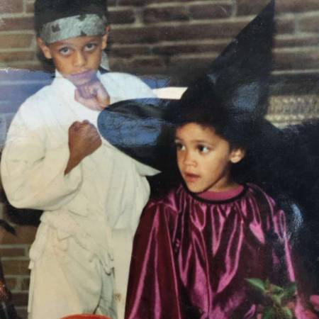   Natalie Nunn e suo fratello Ronald Nunn da bambini