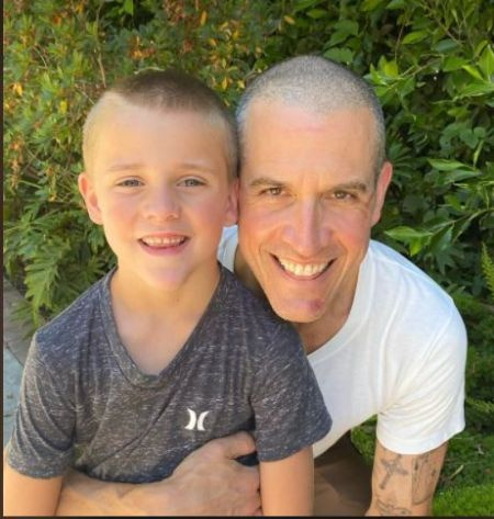   Reese Witherspoon's son, Tennessee James Toth with his father, Jim Toth.
