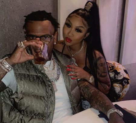   Fletcher's new boyfriend Moneybagg. 