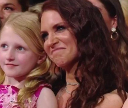 Murphy's mother, Stephanie McMahon and her sister, Vaugh Evelyn Levesque