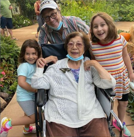 Patricia Azarcoya Schneider's late mother-in-law with her husband and children