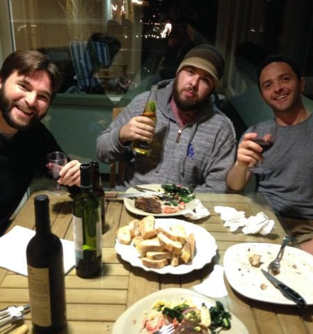 Jimmy Karz con su amigo