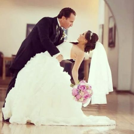 Plutarco Haza y su esposa Ximena del Toro el día de su boda