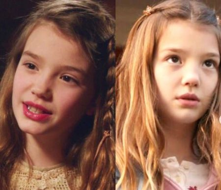 A atriz canadense Alissa Skovbye como atriz infantil em Once Upon A Time.
