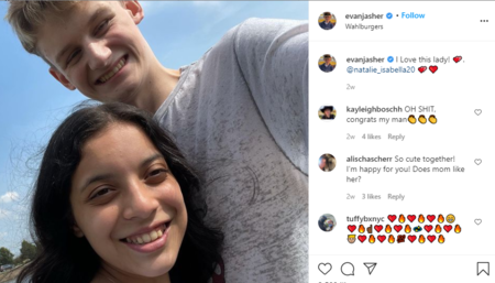 Evan Joseph Asher's girlfriend